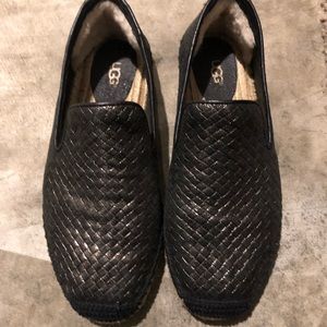 Ugg espadrilles metallic dark grey/gold